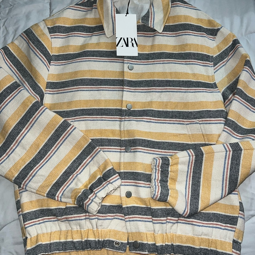 Zara Multicolor Striped Jacket
